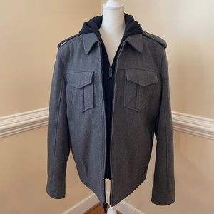 Mens Grey Guess coat Medium